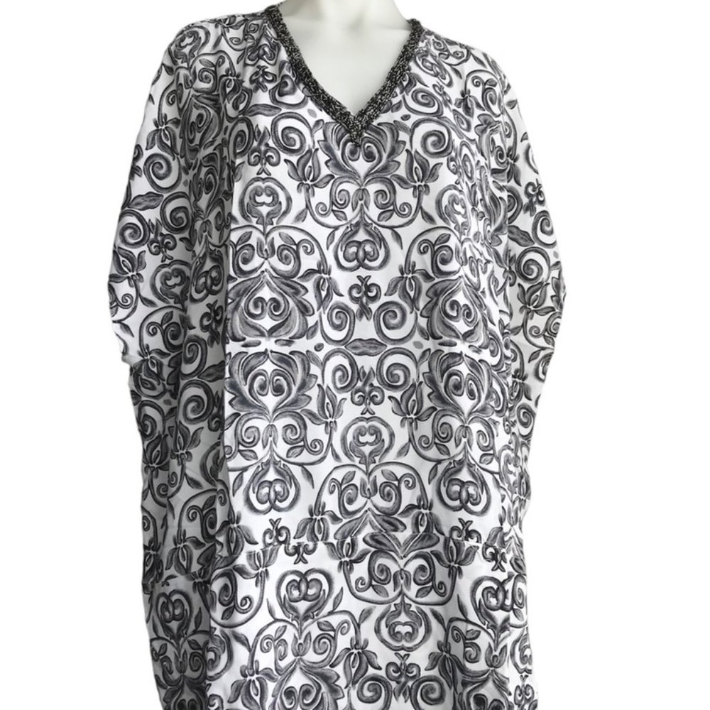Cover-up Beaded Swim poncho UV protectant S/M by NVELOP SUN
